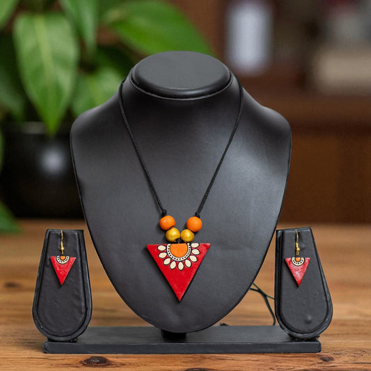 Handmade Terracotta Jewelry Set for Women TRN170