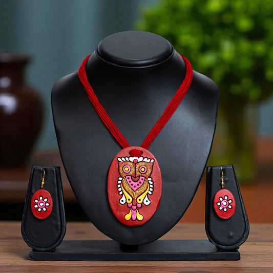 Handmade Terracotta Jewelry Set for Women TRN173