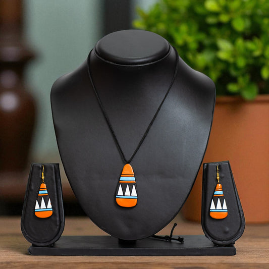 Handmade Terracotta Jewelry Set for Women TRN167