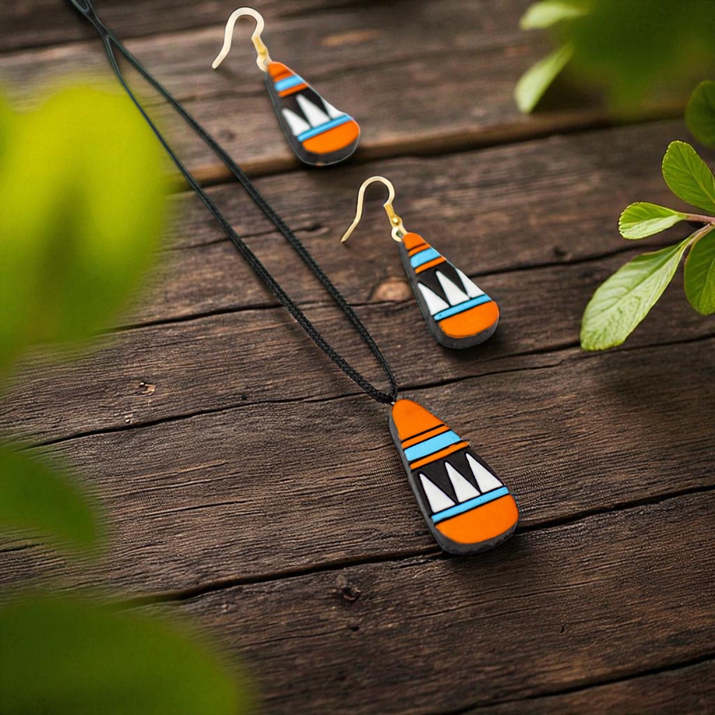 Handmade Terracotta Jewelry Set for Women TRN167