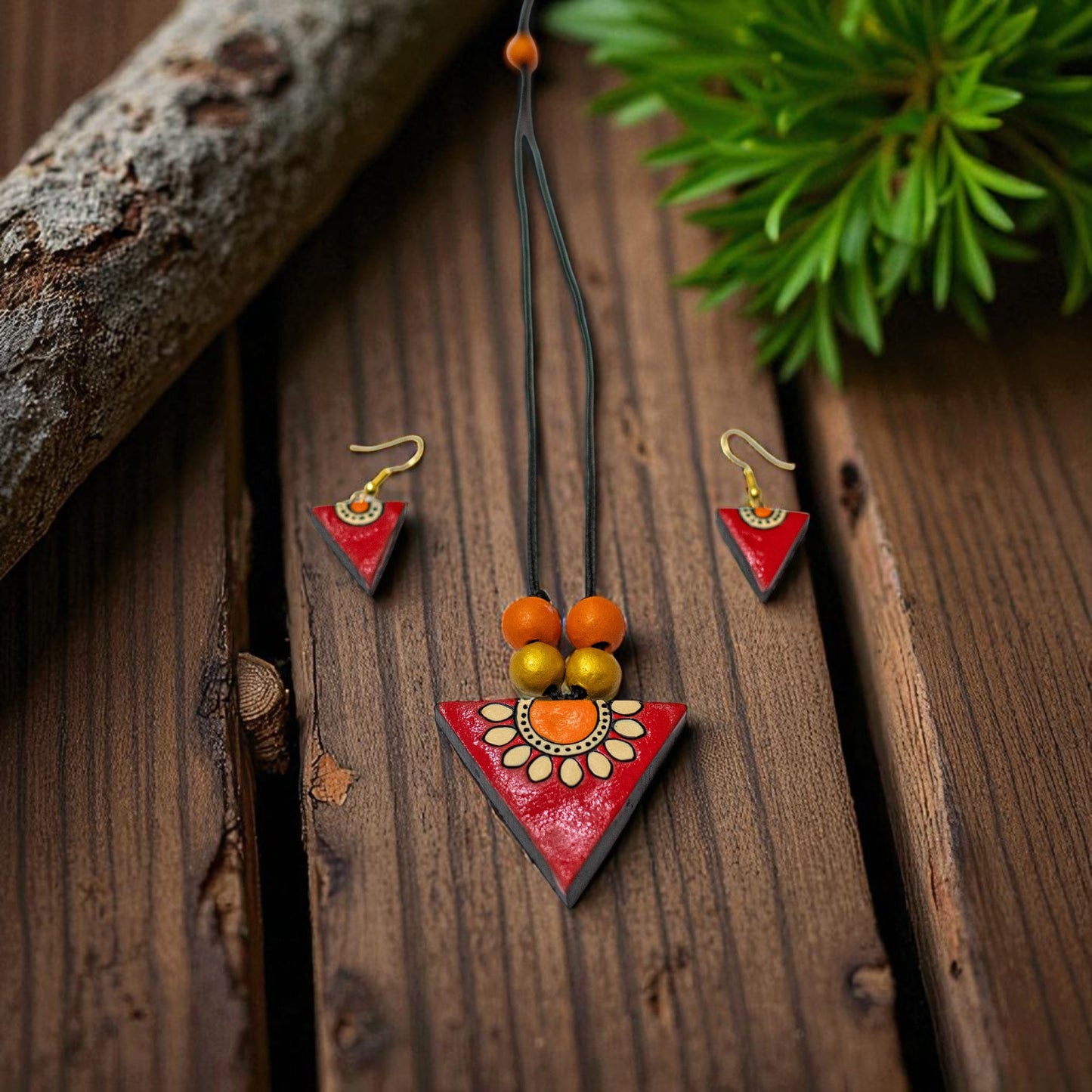 Handmade Terracotta Jewelry Set for Women TRN170