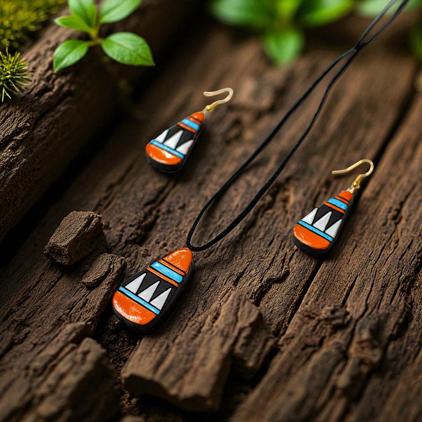 Handmade Terracotta Jewelry Set for Women TRN167