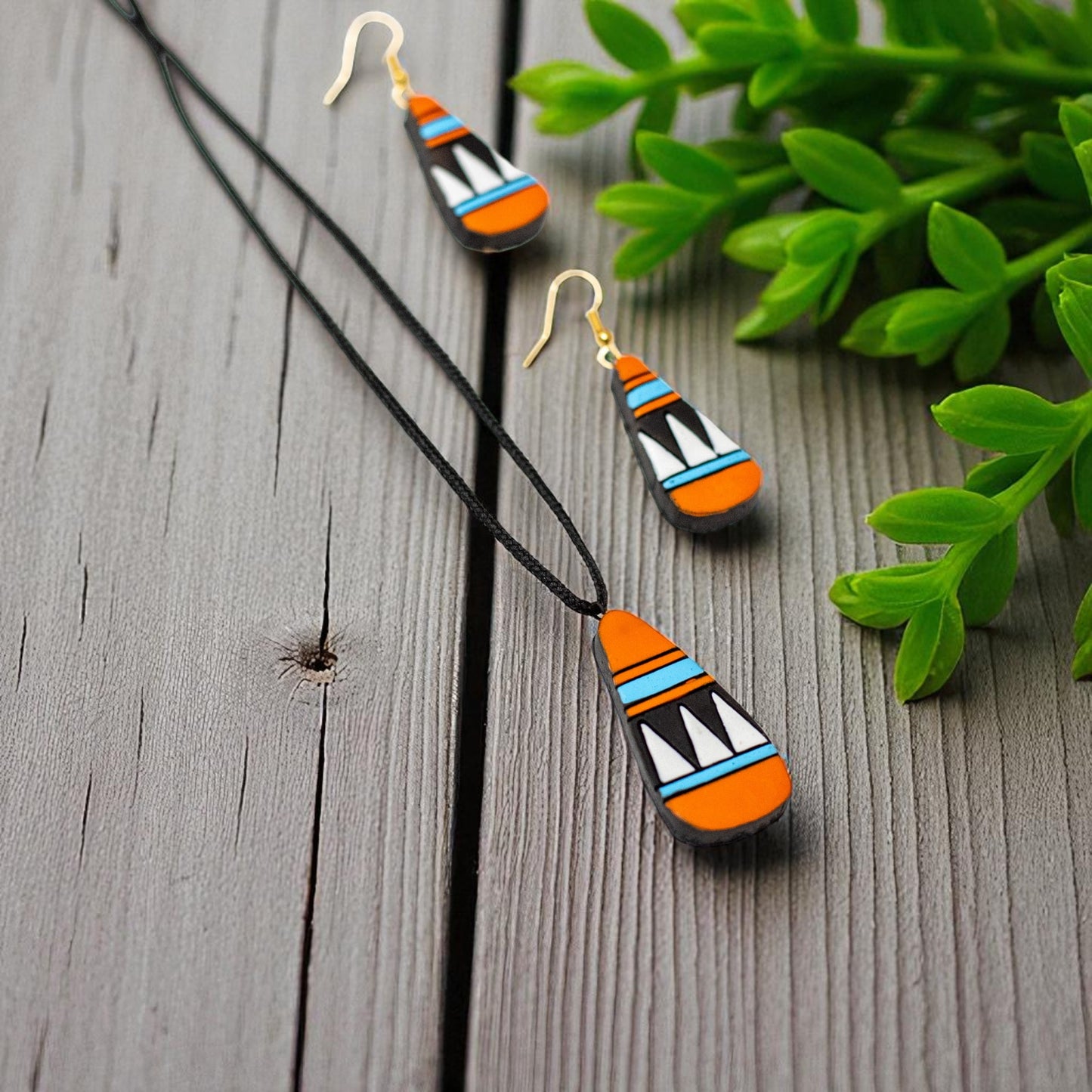Handmade Terracotta Jewelry Set for Women TRN167