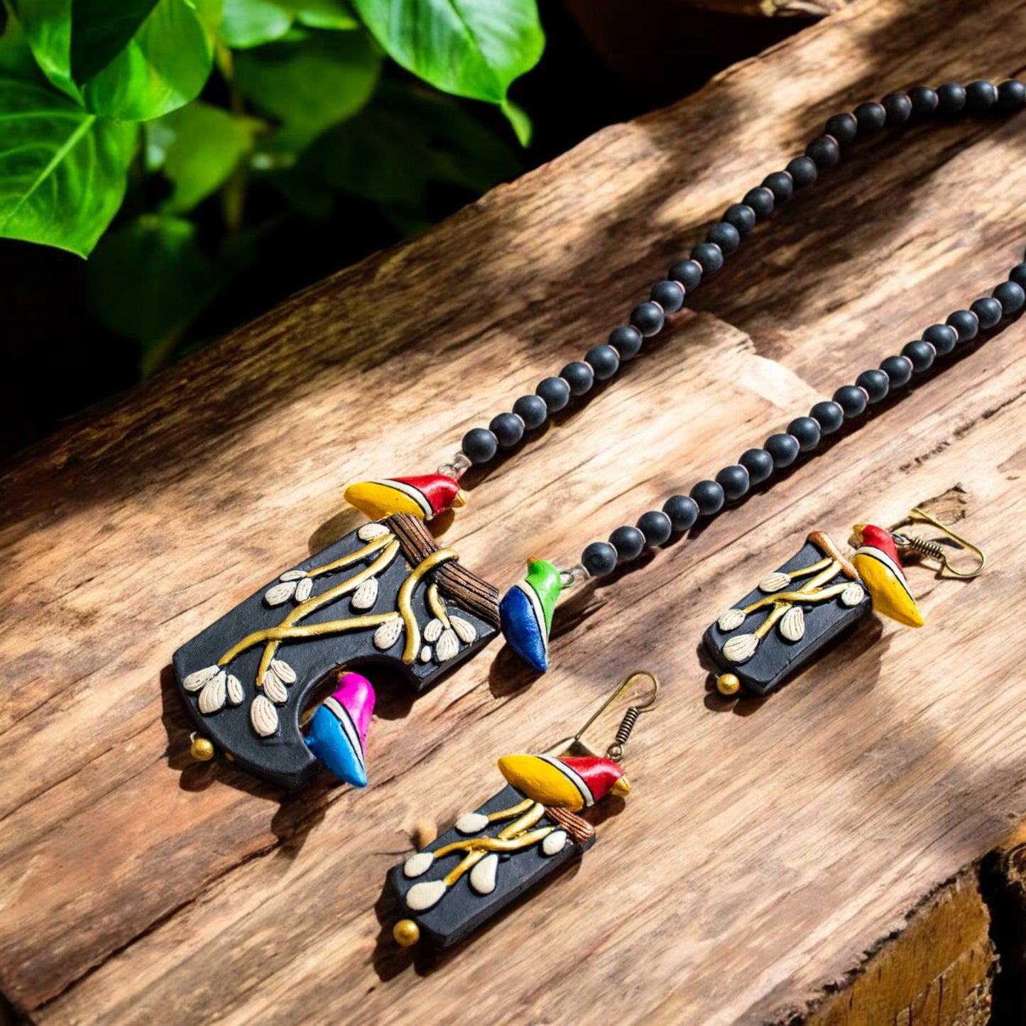 Handmade Terracotta Jewelry Set TRN143