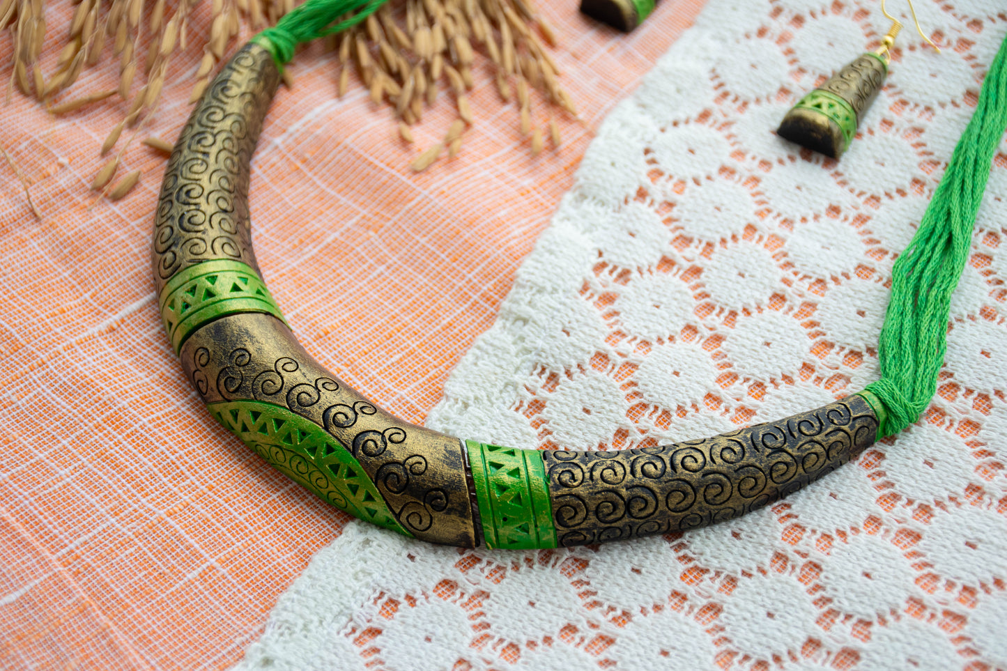 Handmade Terracotta Jewelry Set TR103