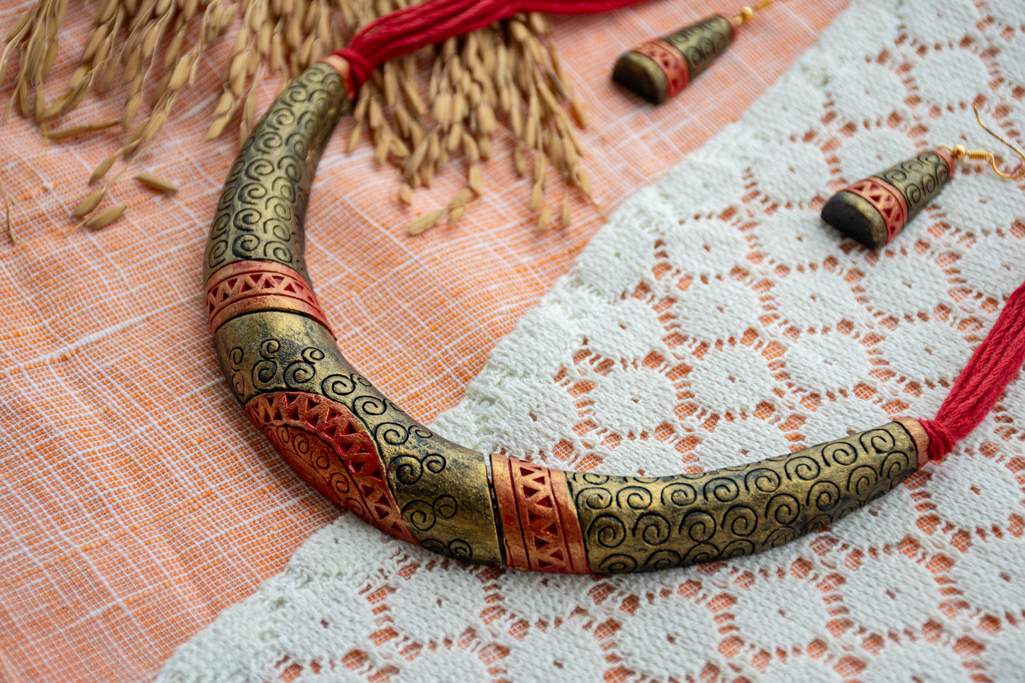 Handmade Terracotta Jewelry Set TR103