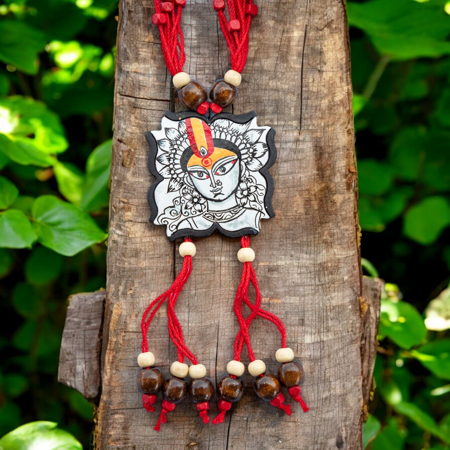 Handmade Terracotta Jewelry Set Devi Durga TRN122