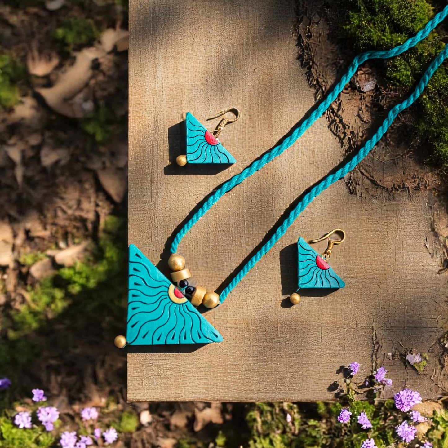 Handmade Terracotta Jewelry Set TRN132