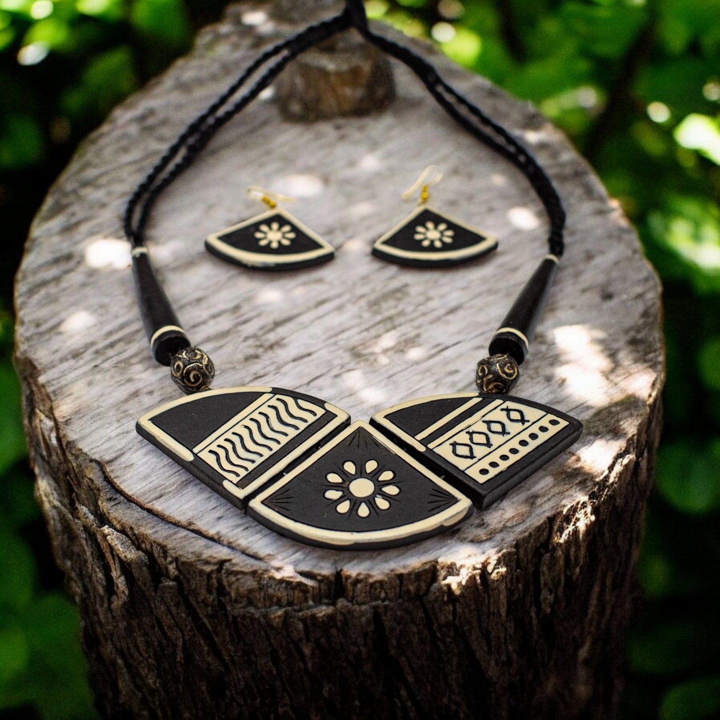 Handmade Terracotta Jewelry Set For Woman TR146