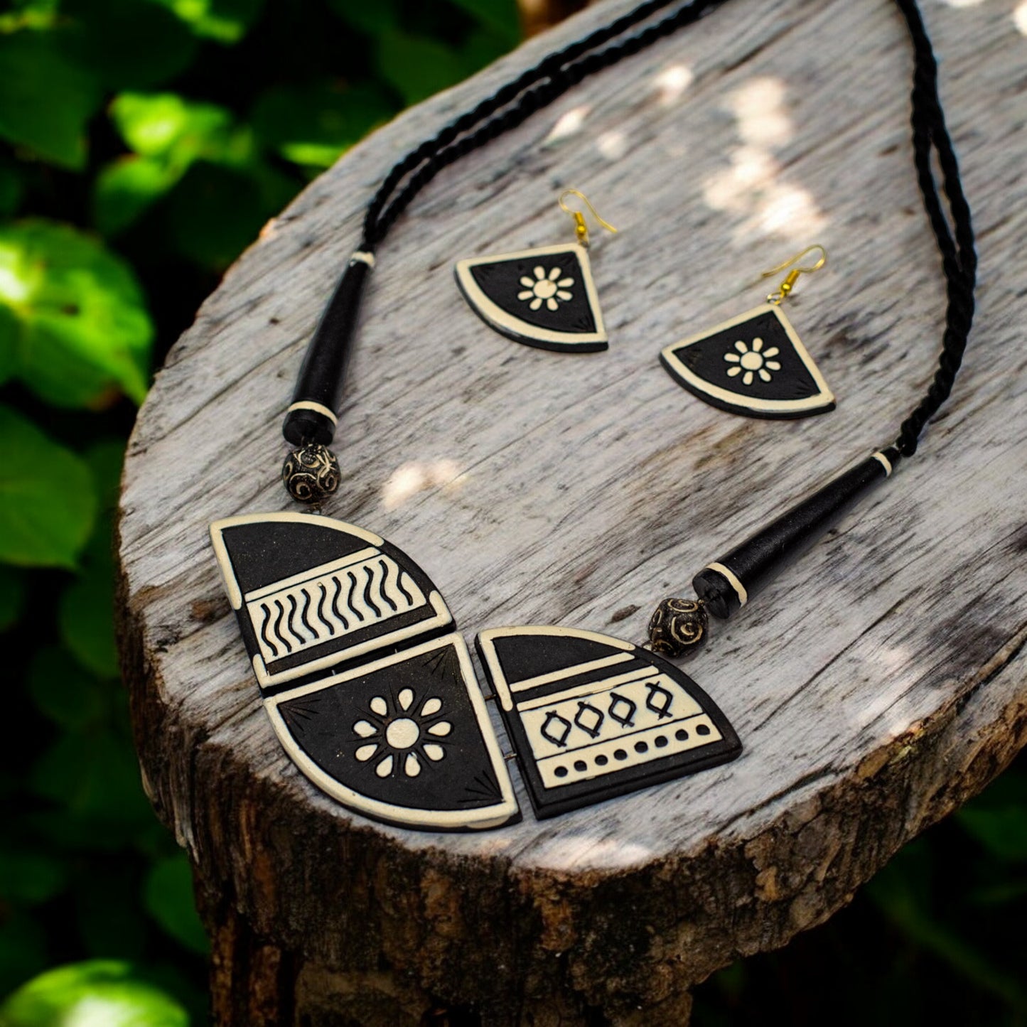 Handmade Terracotta Jewelry Set For Woman TR146
