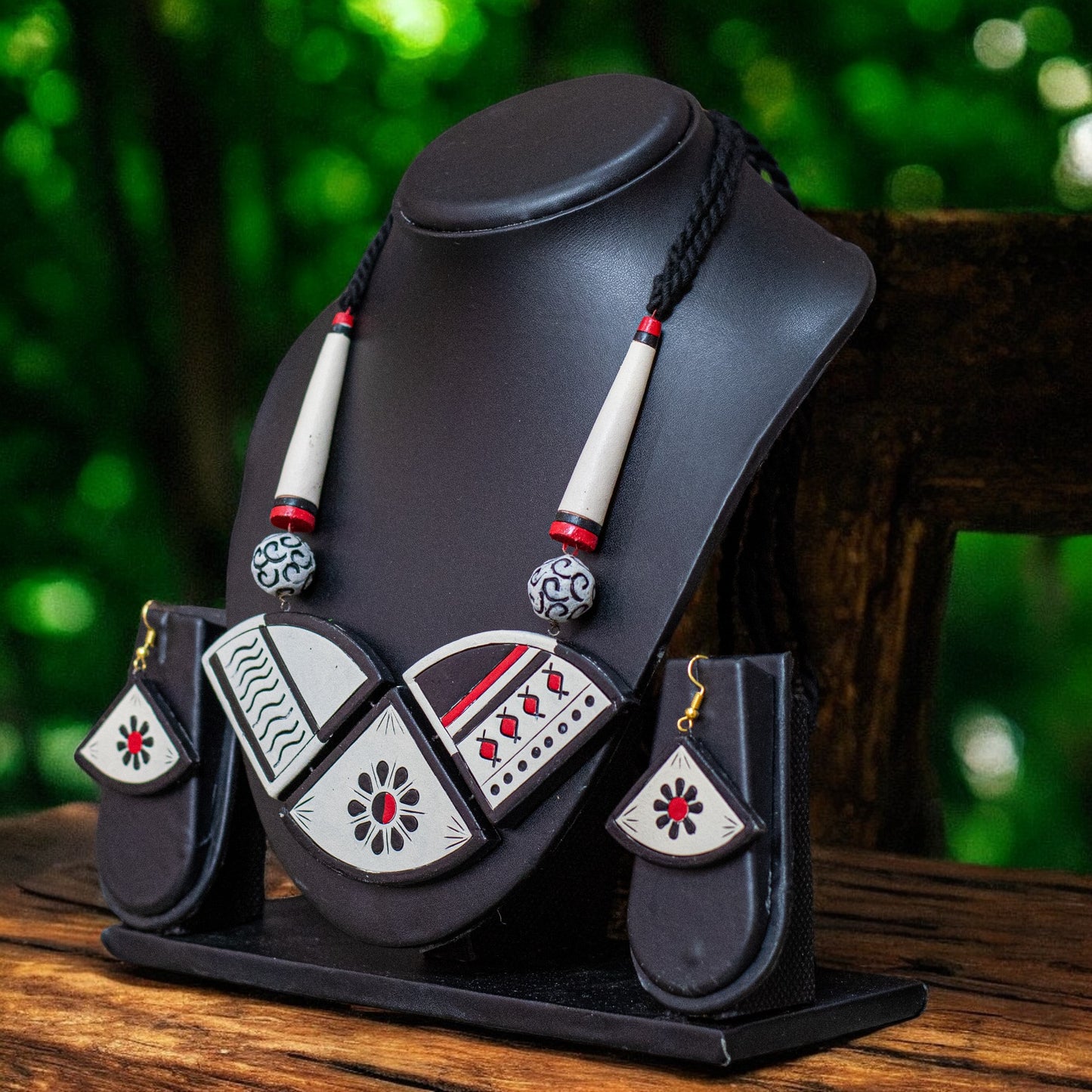 Handmade Terracotta Jewelry Set For Woman TR146