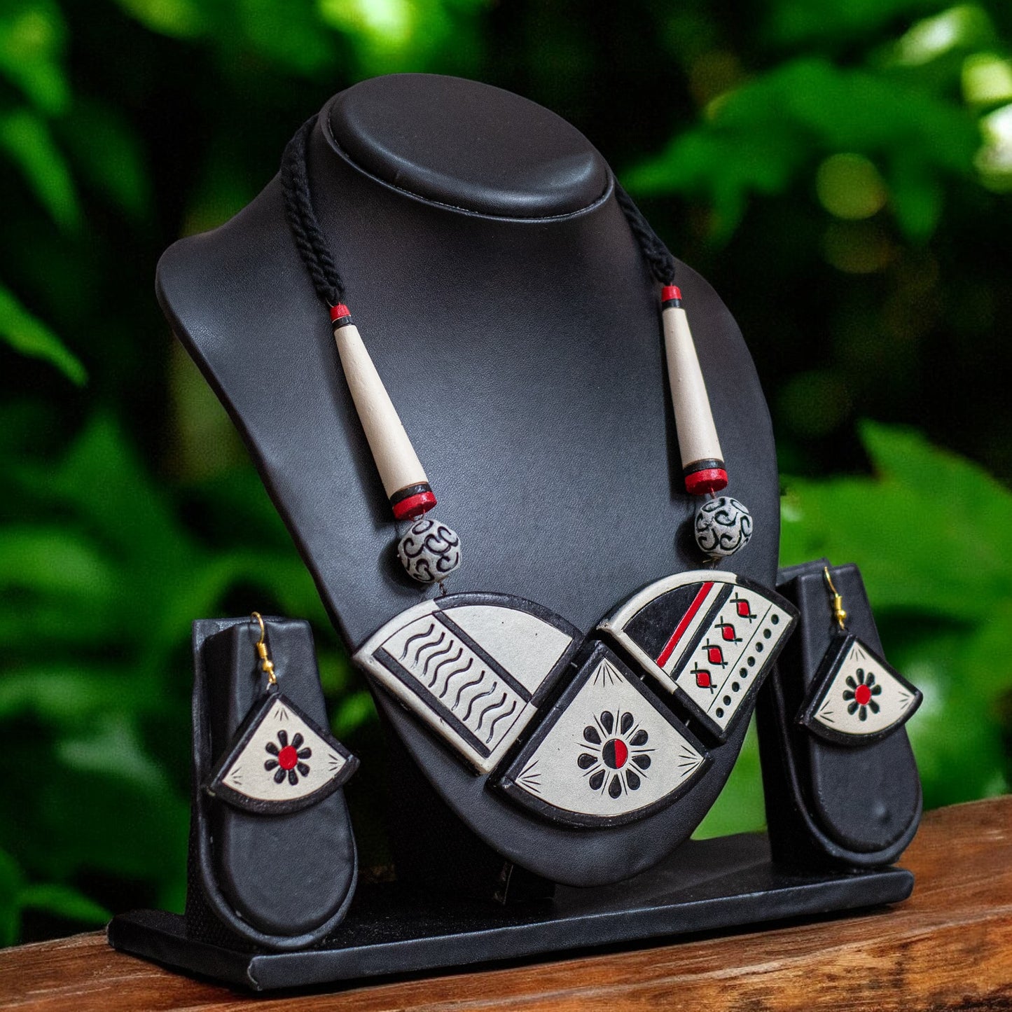 Handmade Terracotta Jewelry Set For Woman TR146