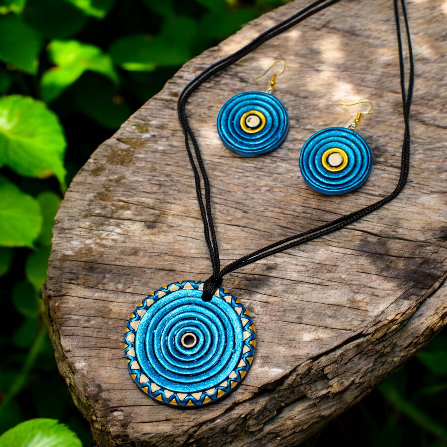 Handmade Terracotta Jewelry Set For Woman TR147