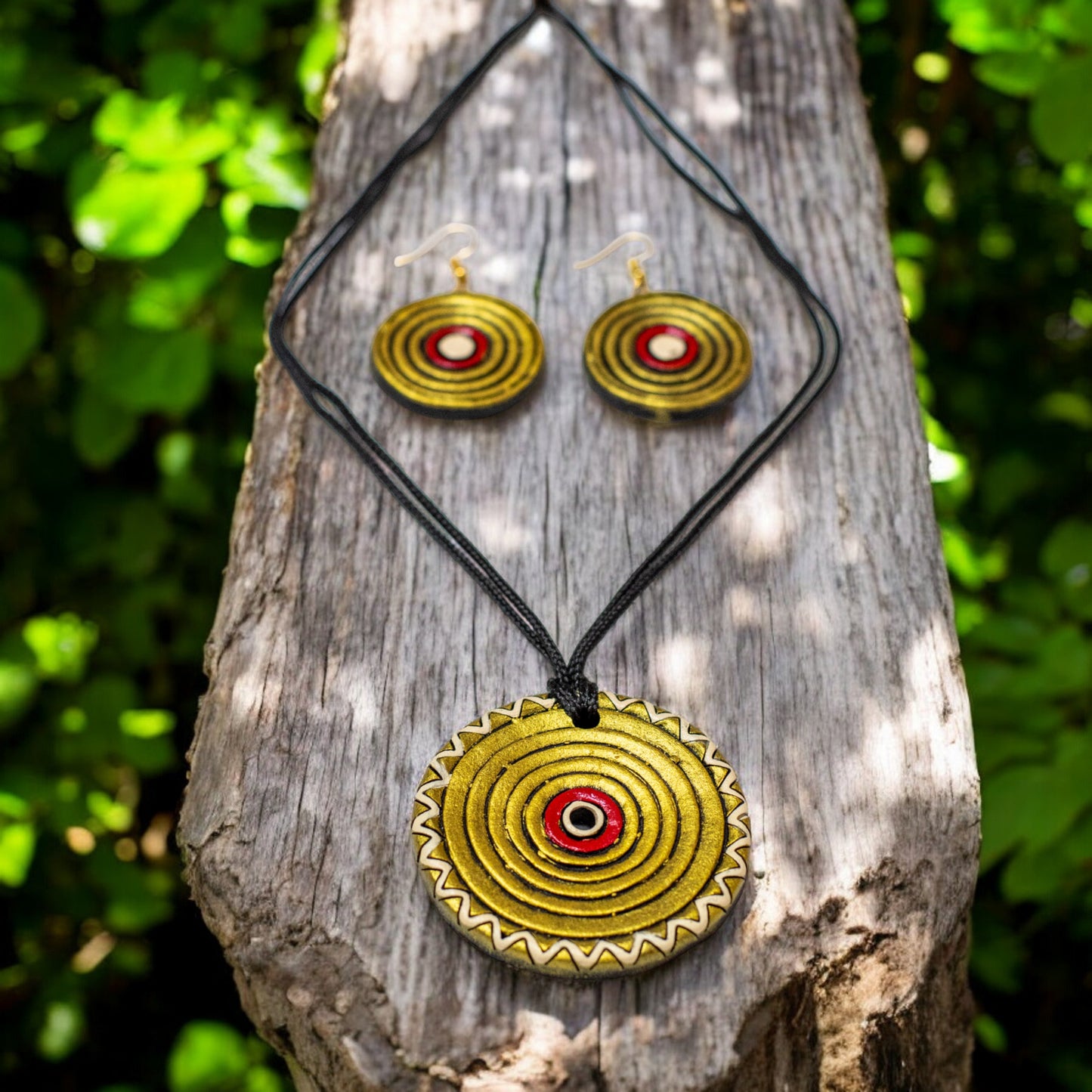 Handmade Terracotta Jewelry Set For Woman TR147