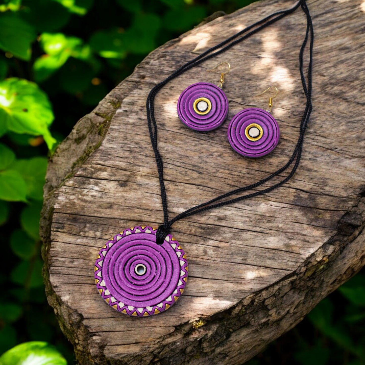 Handmade Terracotta Jewelry Set For Woman TR147