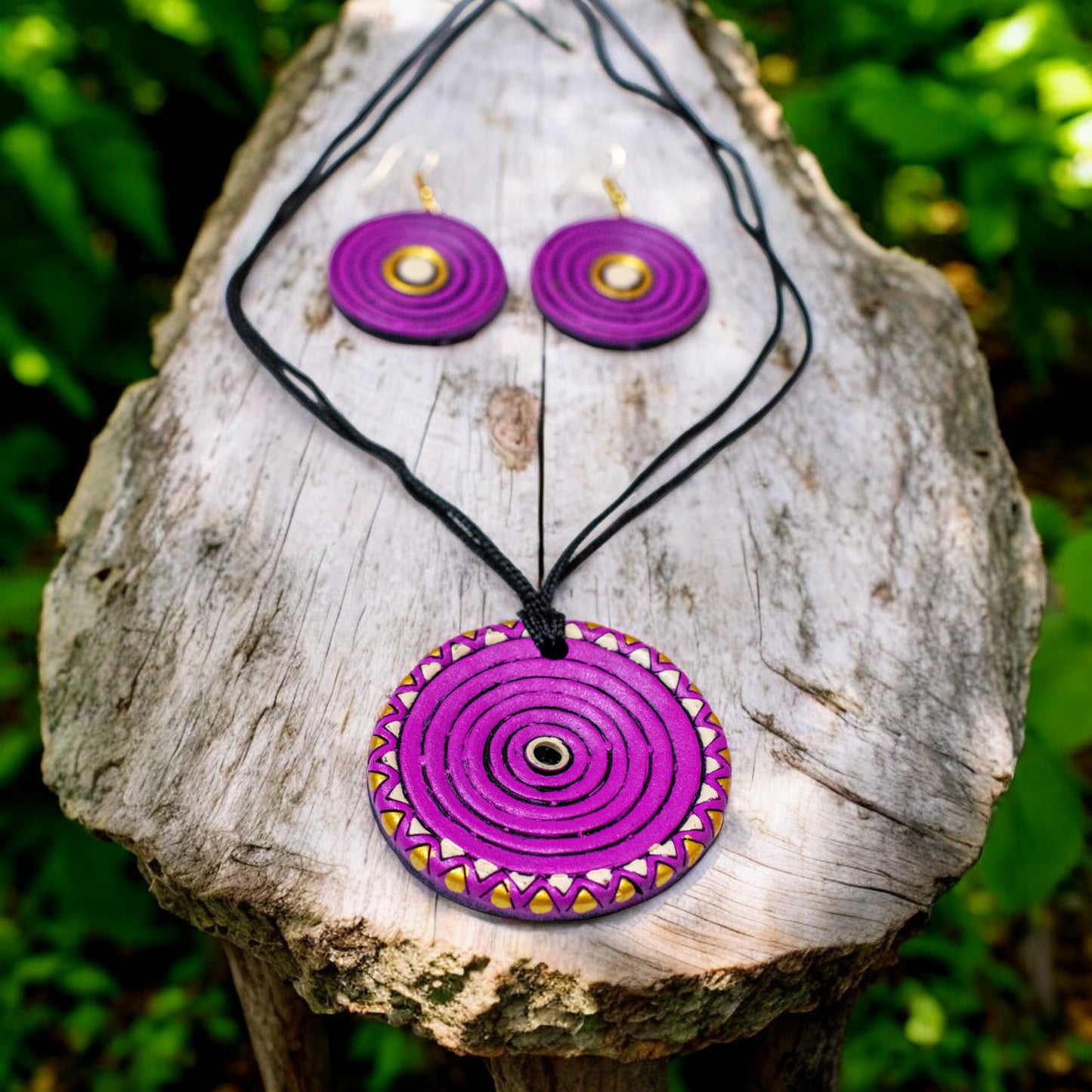 Handmade Terracotta Jewelry Set For Woman TR147