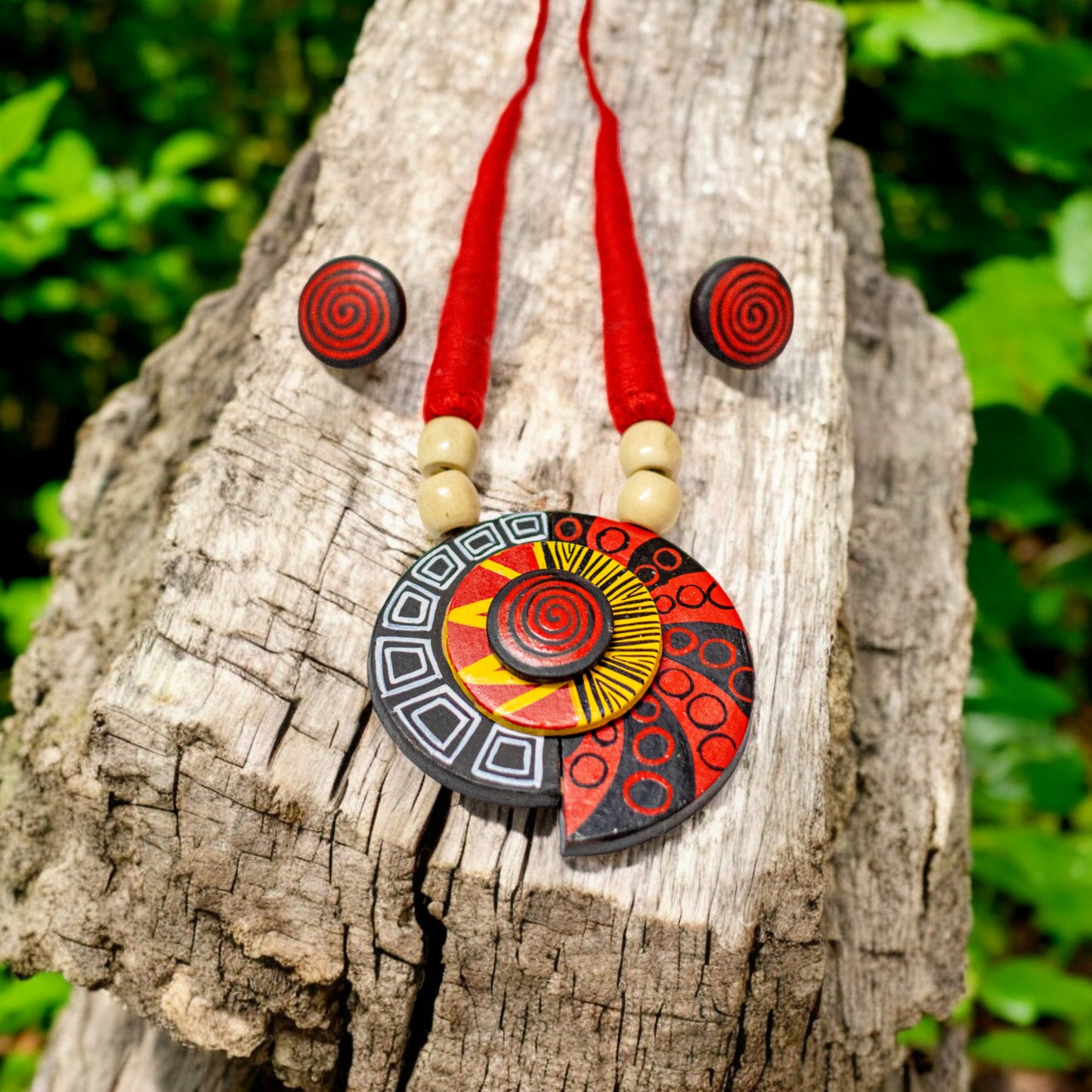 Handmade Terracotta Jewelry Set TR150
