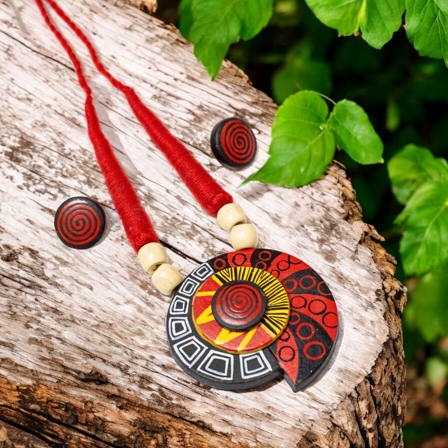 Handmade Terracotta Jewelry Set TR150