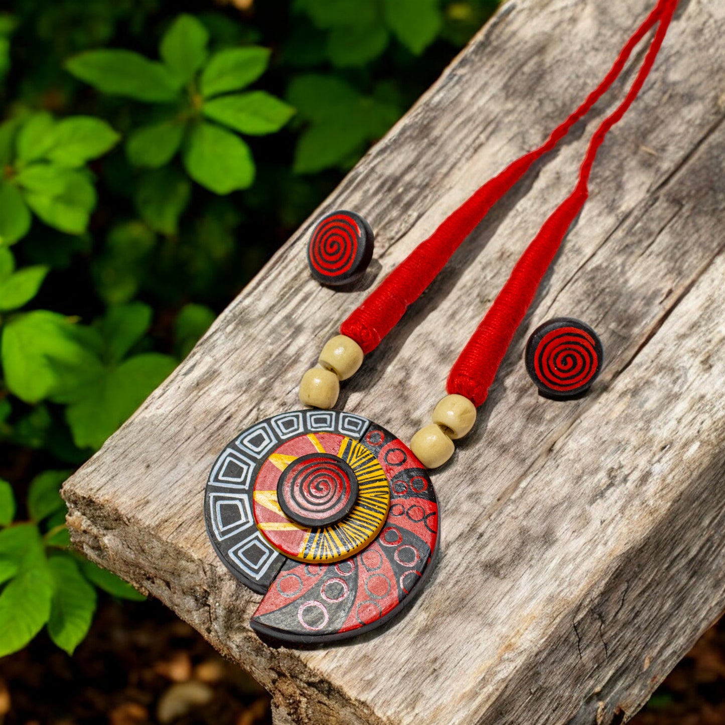 Handmade Terracotta Jewelry Set TR150