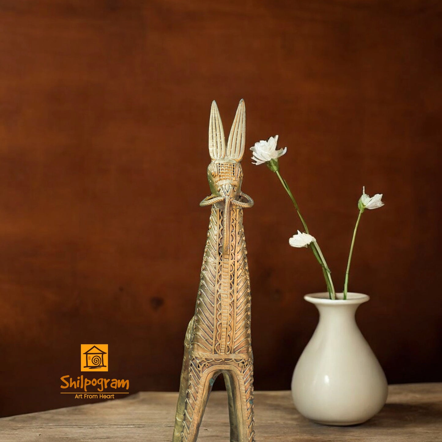Dhokra Art Brass Metal Horse Decorative Showpiece || D101