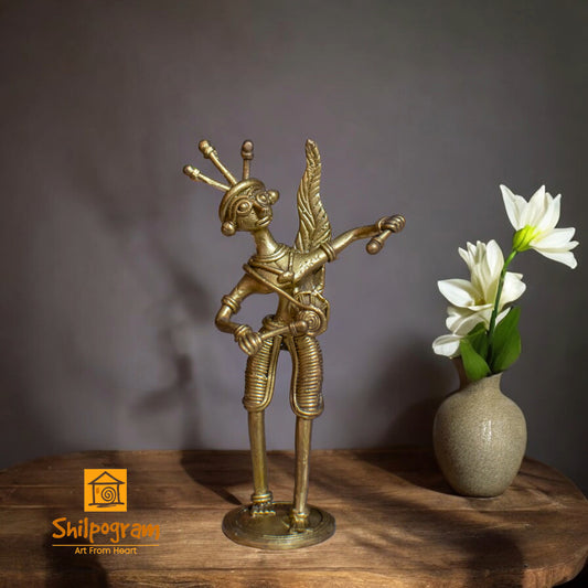Dhokra Art Brass Metal Dhaki for Home Decor || D109