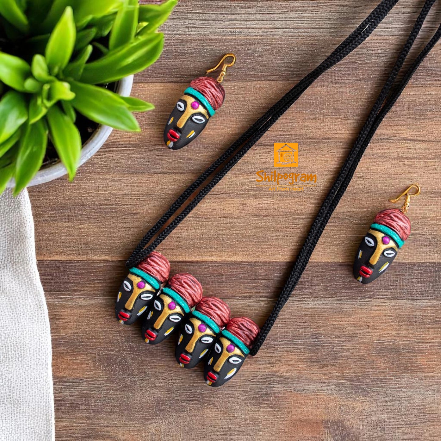 Handmade Terracotta Jewelry Set for Women TRN129