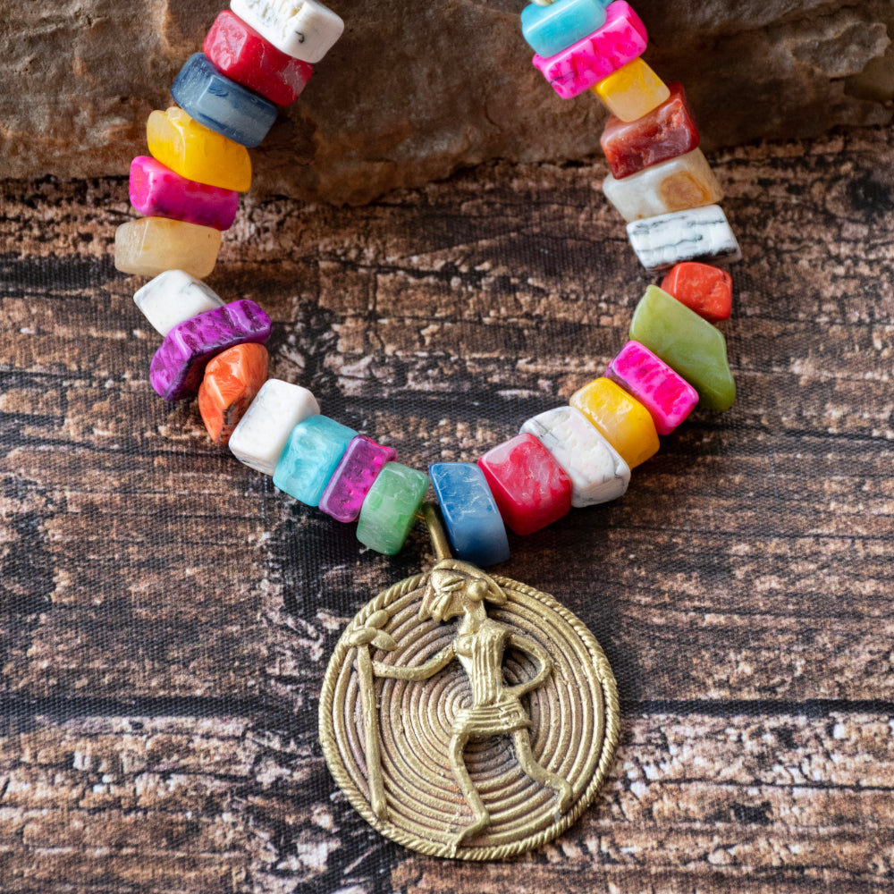 Dhokra Art Brass Metal Jewellery for Women D57