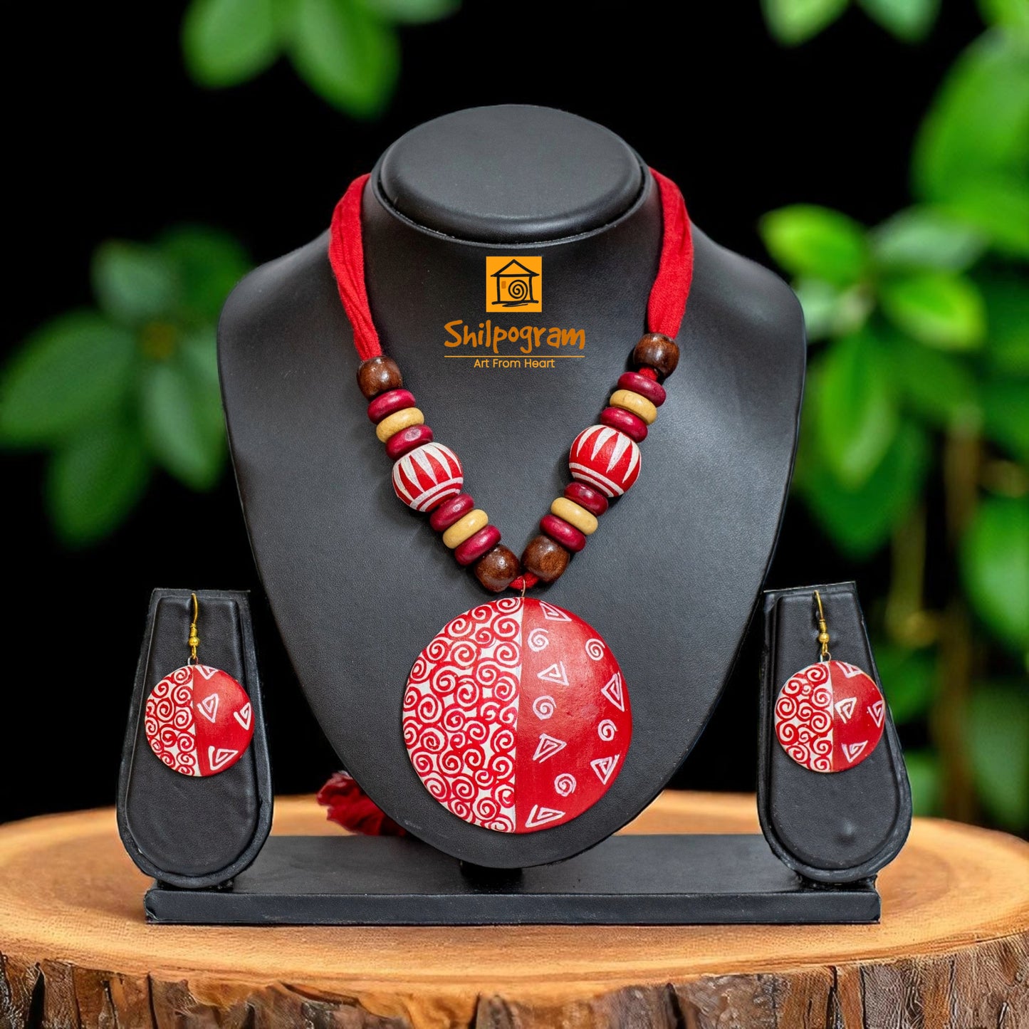 Handmade Terracotta Jewelry Set for Women TRN163
