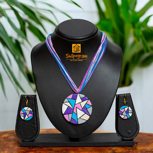 Handmade Terracotta Jewelry Set for Women TRN136