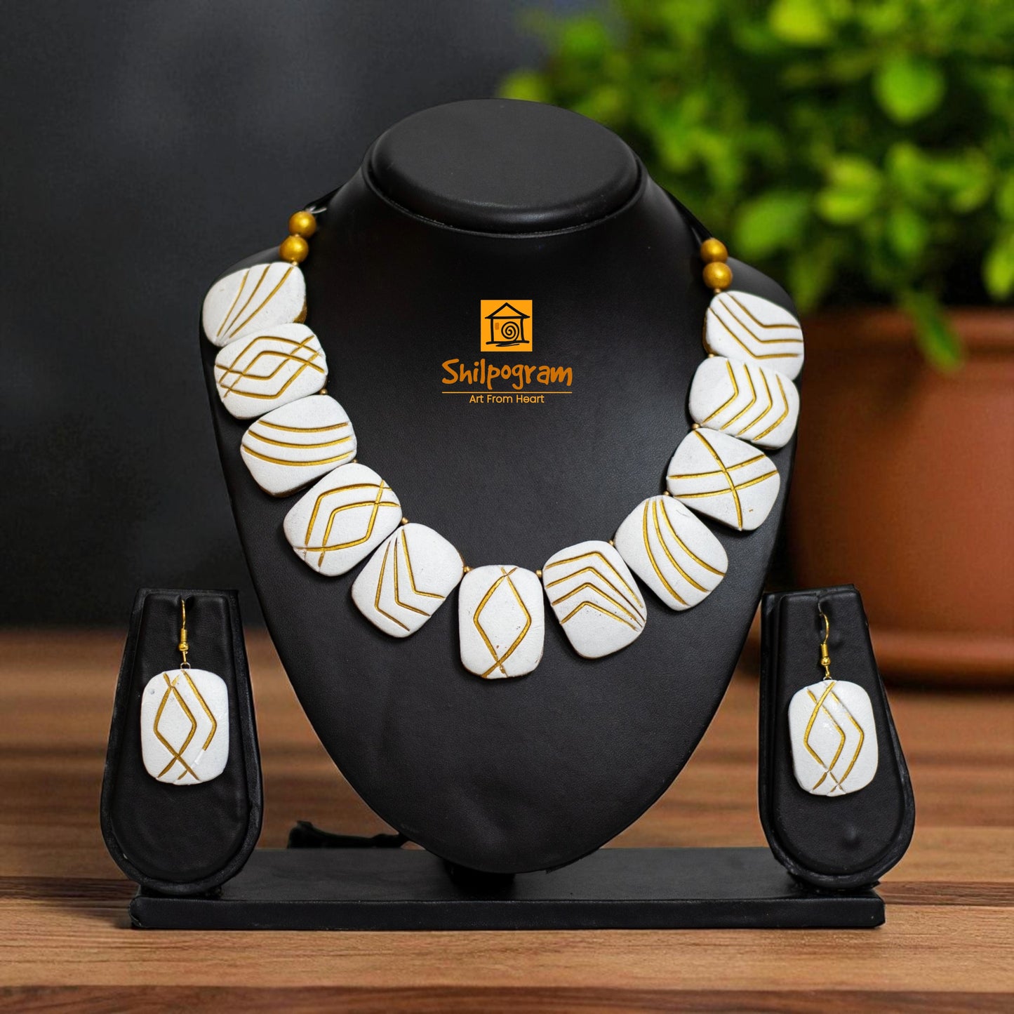 Handmade Terracotta Jewelry Set for Women TRN164