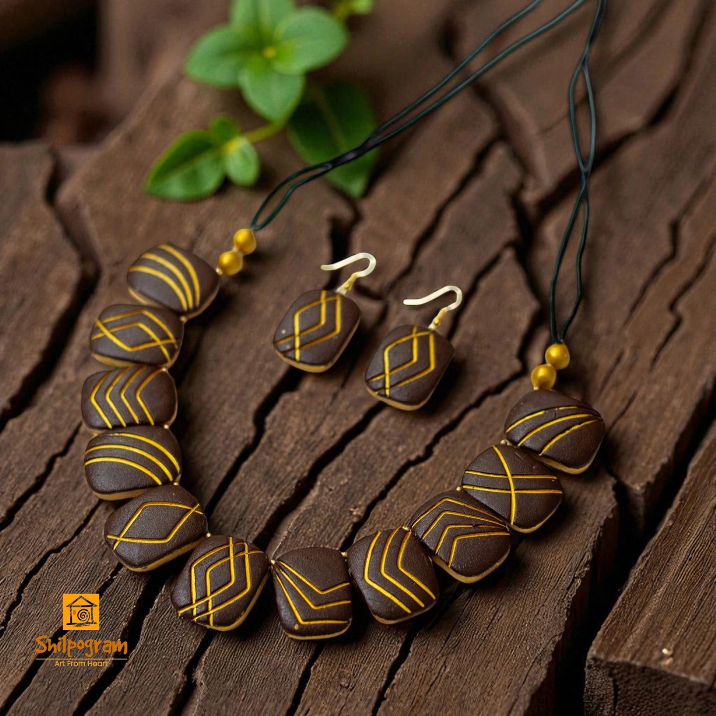 Handmade Terracotta Jewelry Set for Women TRN164