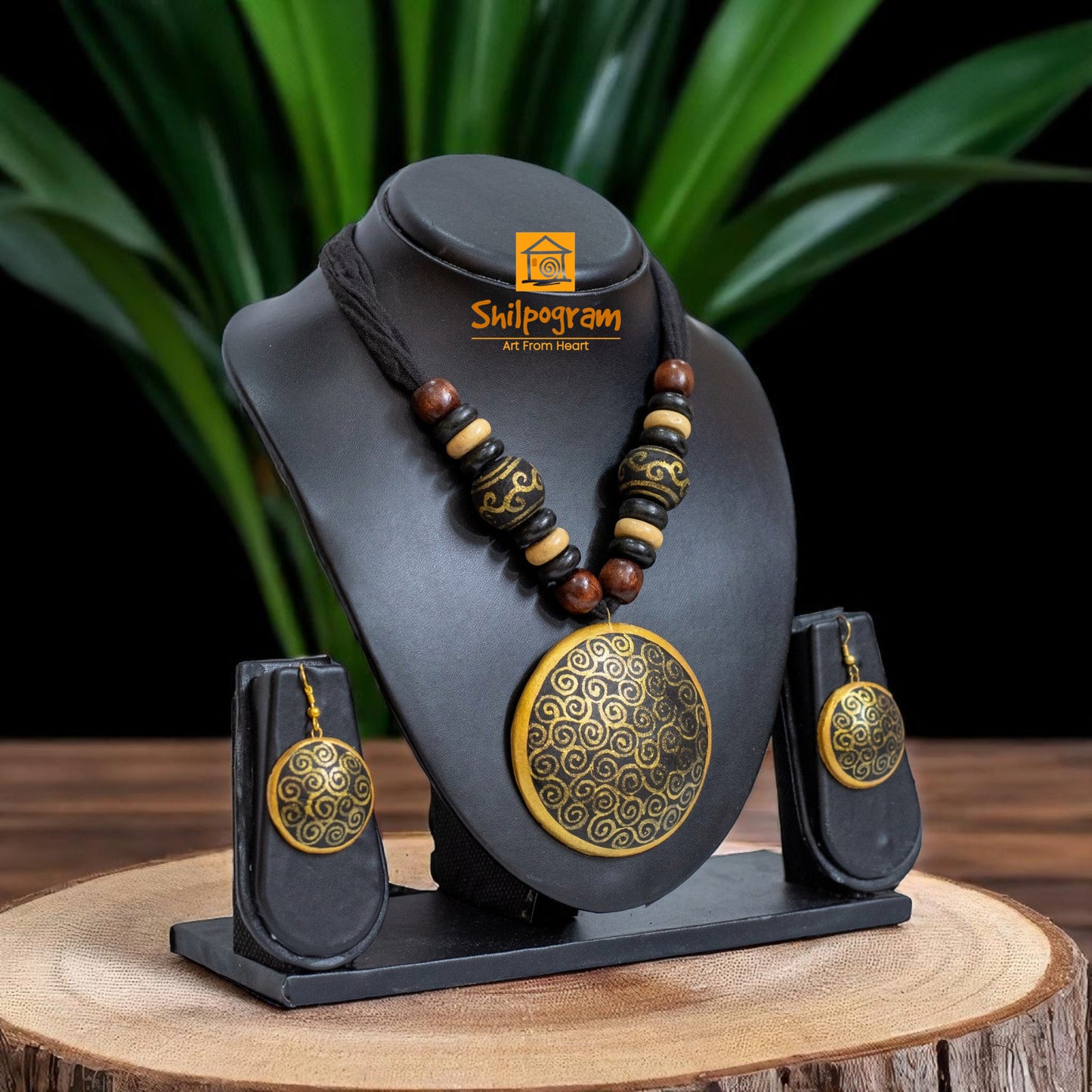 Handmade Terracotta Jewelry Set for Women TRN163