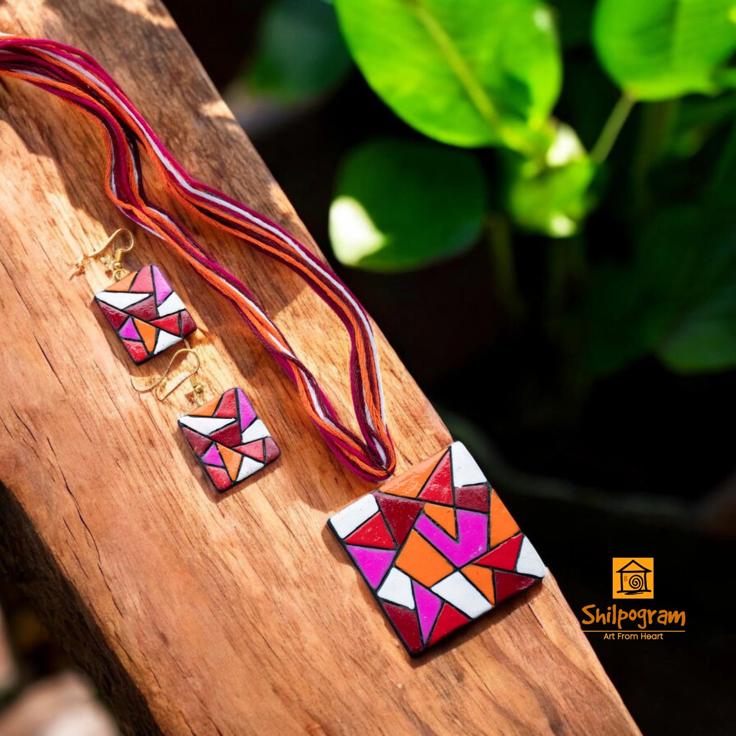 Handmade Terracotta Jewelry Set for Women TRN136