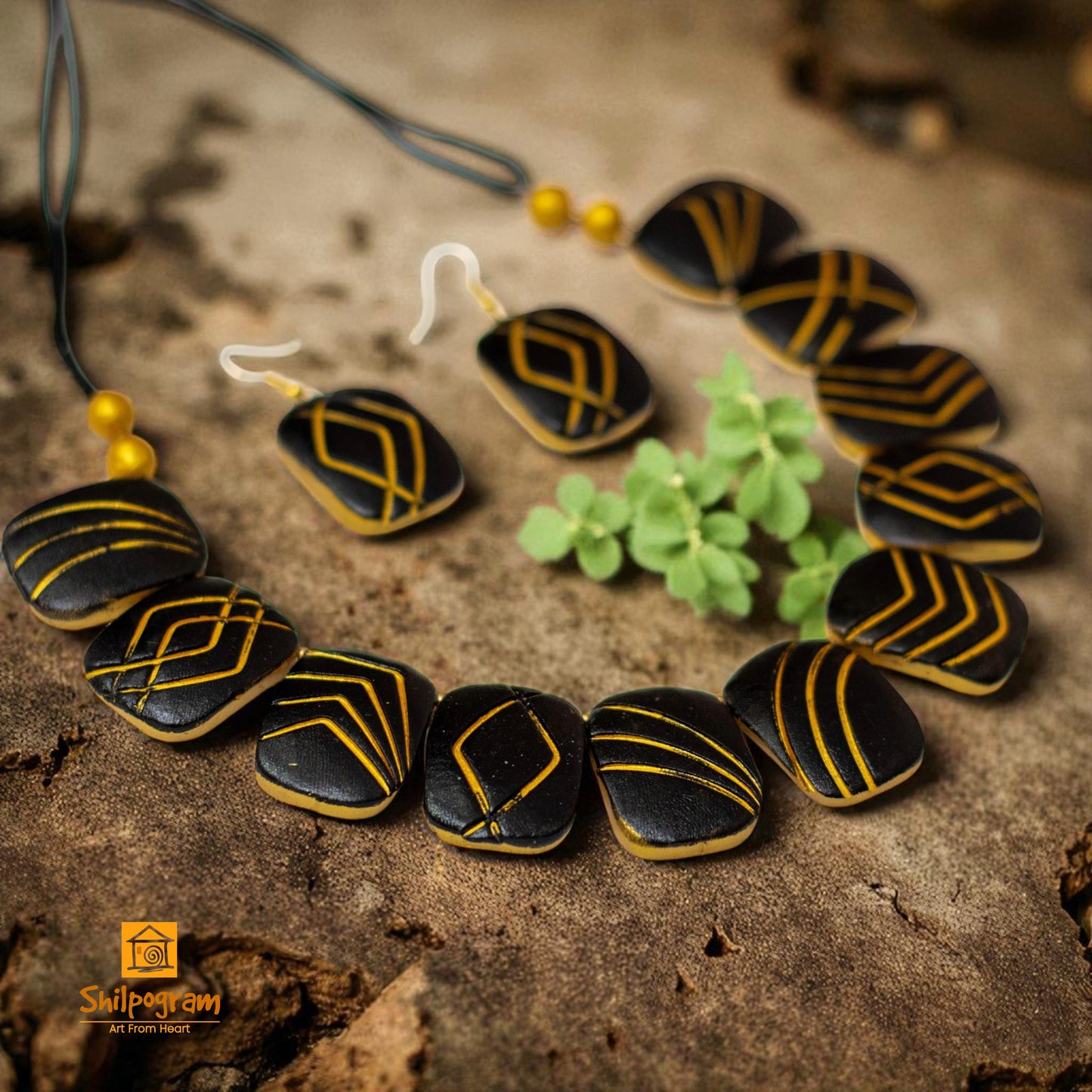 Handmade Terracotta Jewelry Set for Women TRN164