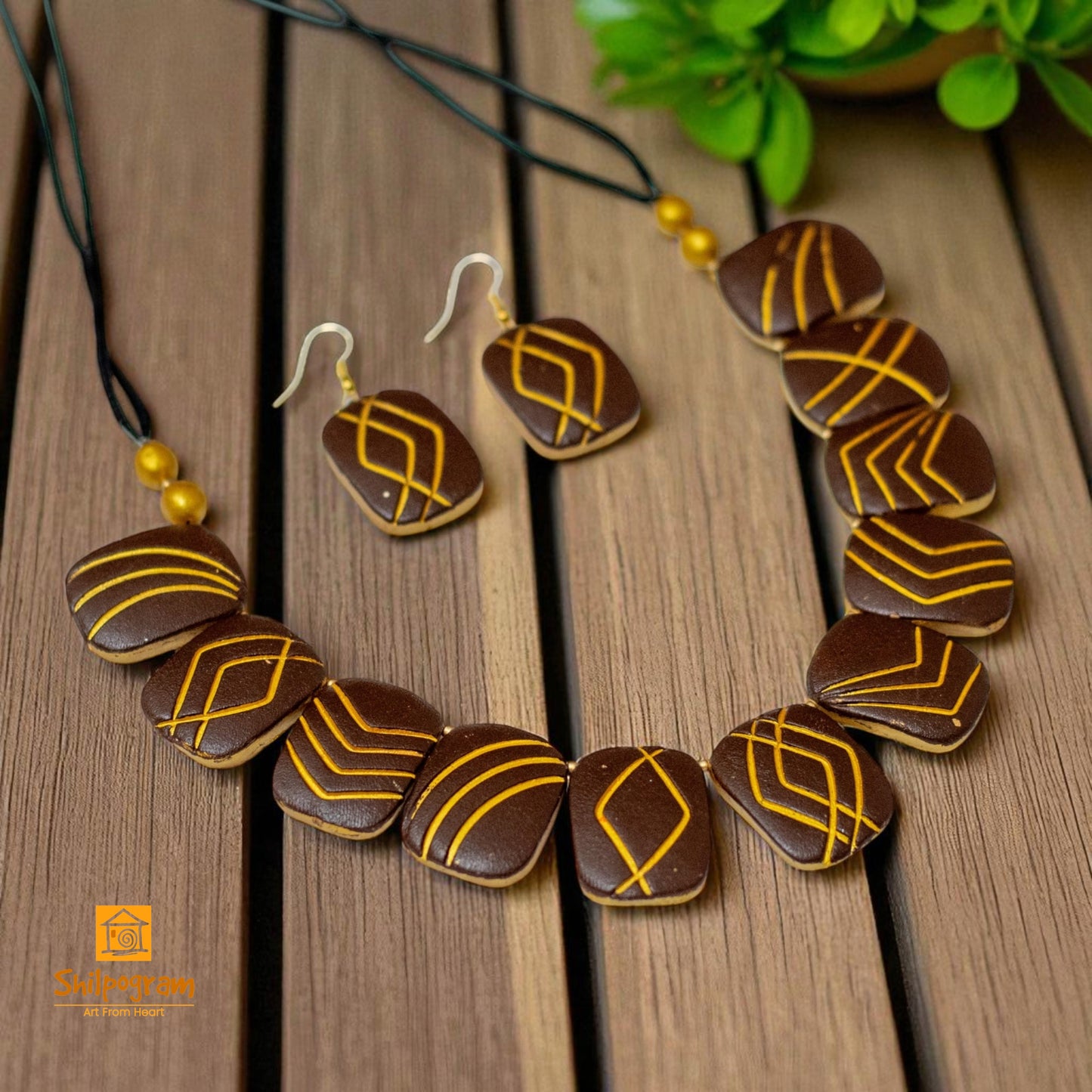 Handmade Terracotta Jewelry Set for Women TRN164