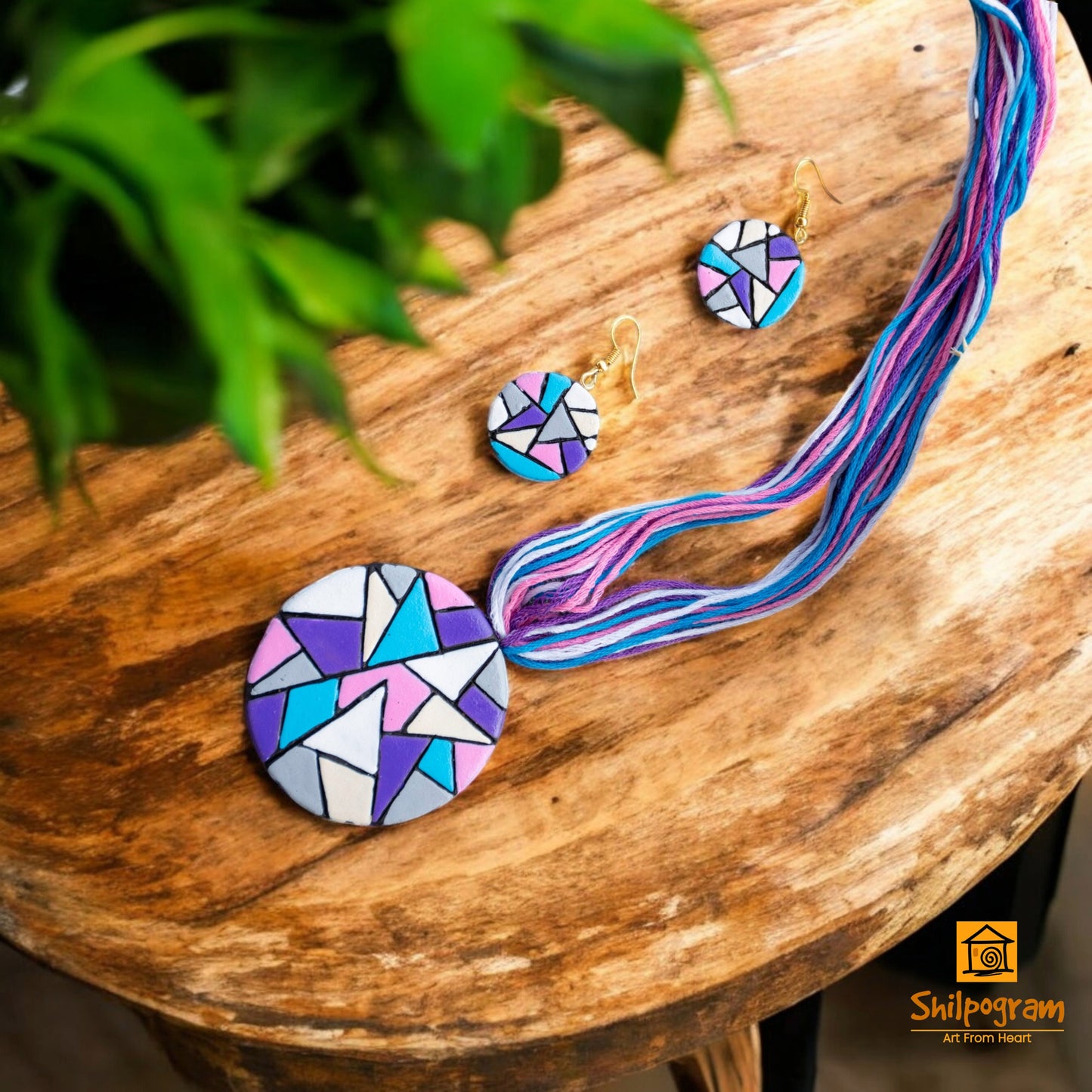 Handmade Terracotta Jewelry Set for Women TRN136