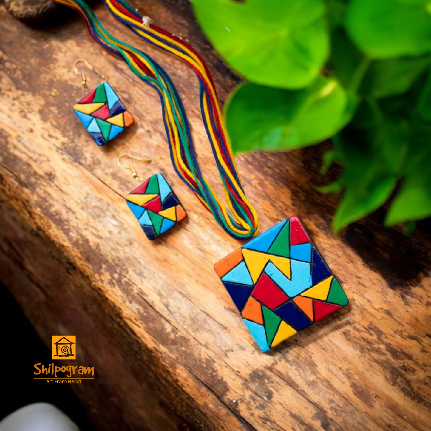 Handmade Terracotta Jewelry Set for Women TRN136