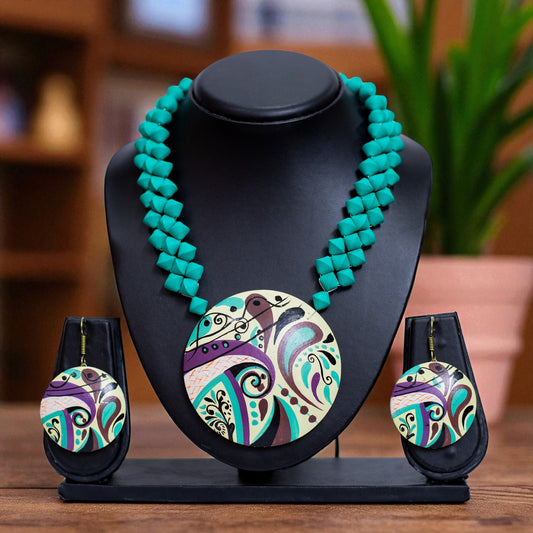 Handmade Terracotta Jewelry Set for Women TRN175