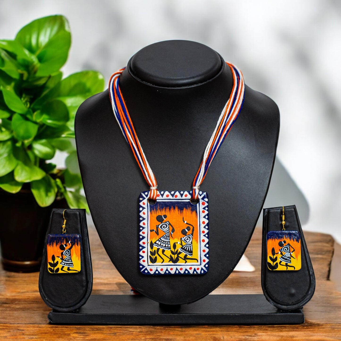Handmade Terracotta Jewelry Set for Woman TRN110