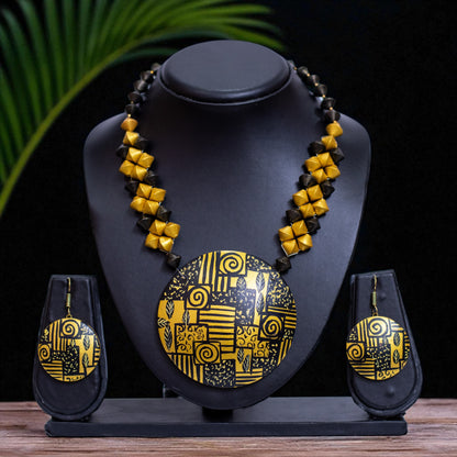 Handmade Terracotta Jewelry Set for Women TRN174