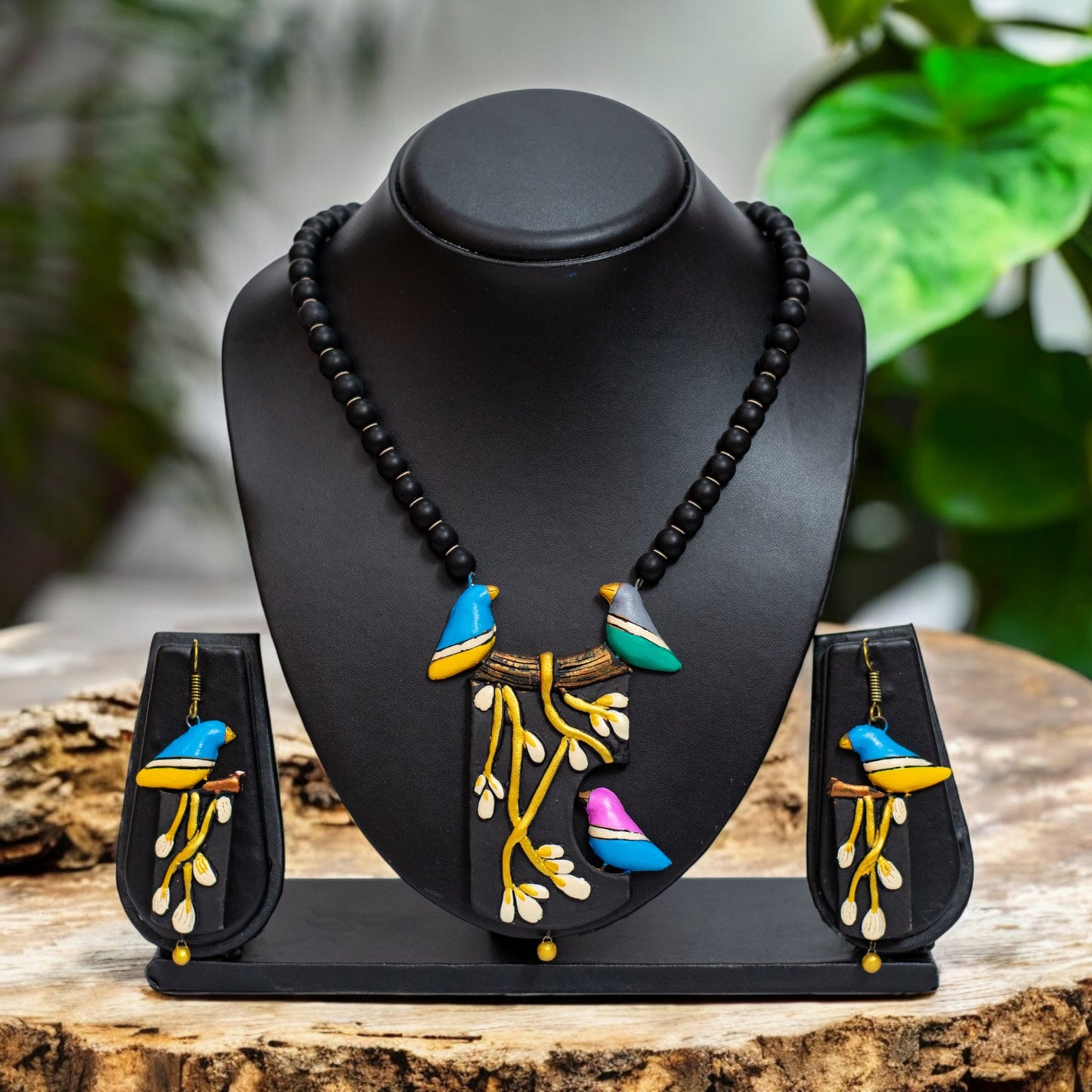 Handmade Terracotta Jewelry Set TRN143