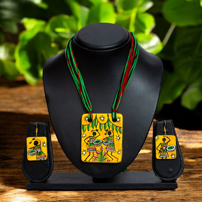 Handmade Terracotta Jewelry Set for Woman TRN110