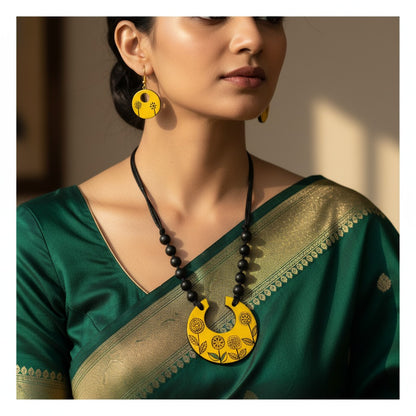 Handmade Terracotta Jewelry Set for Women TRN169