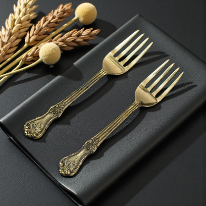 Brass Fork Tableware (Set of two) 7 inch DINSPN002