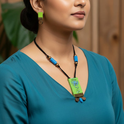 Handmade Terracotta Jewelry Set for Women TRN168