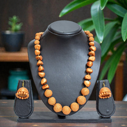 Handmade Terracotta Jewelry Set for Women TRN0176