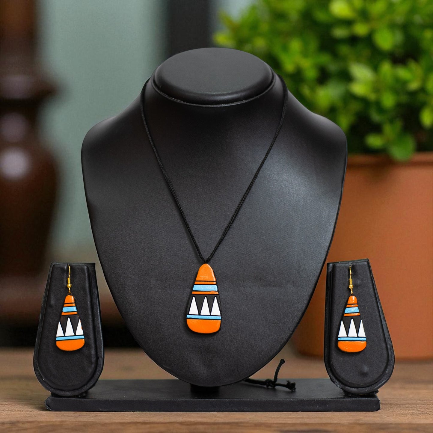 Handmade Terracotta Jewelry Set for Women TRN167