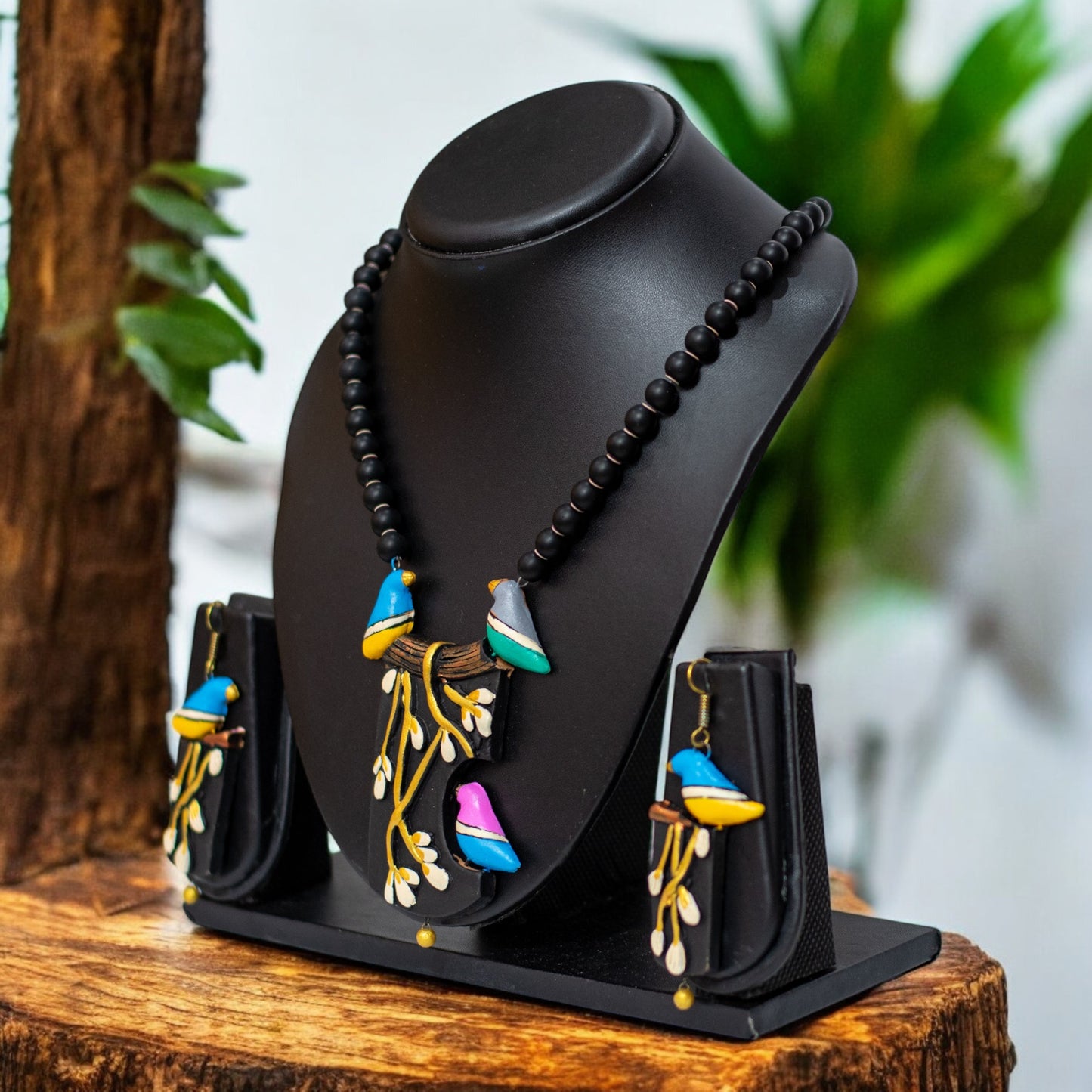 Handmade Terracotta Jewelry Set TRN143