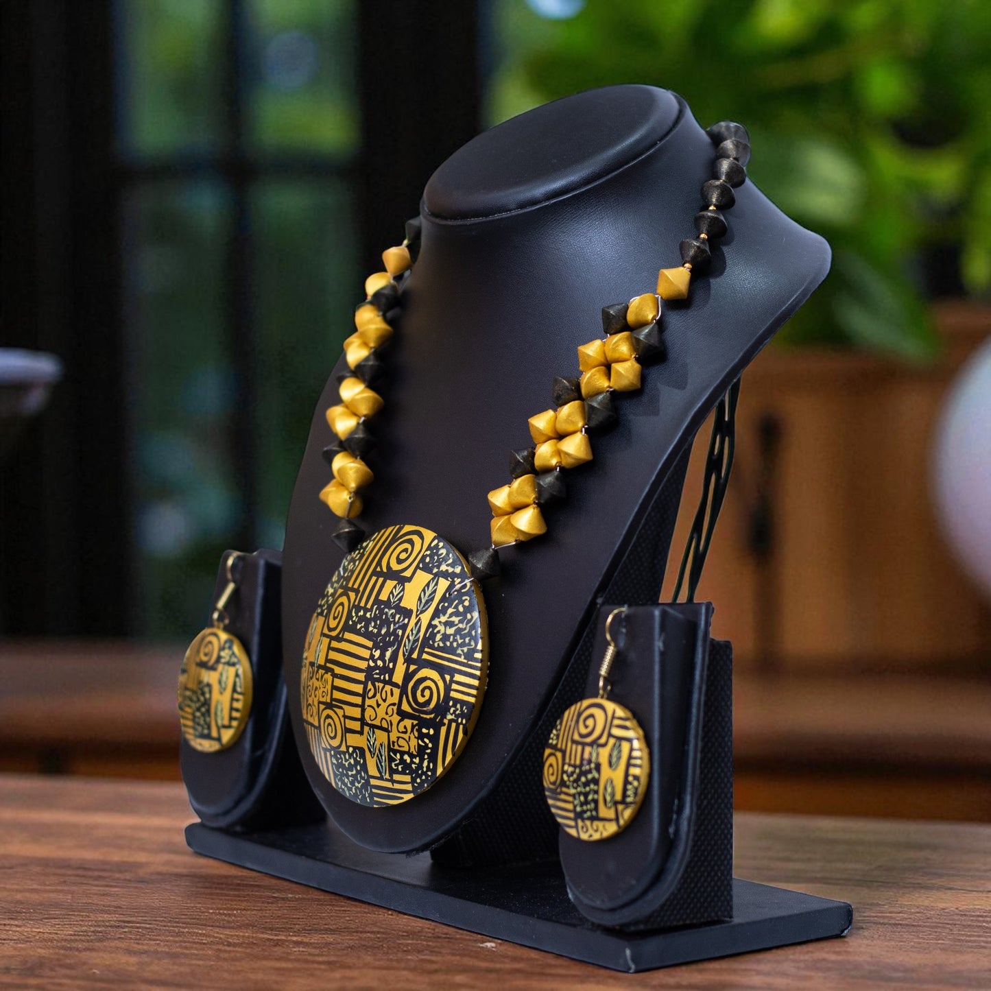 Handmade Terracotta Jewelry Set for Women TRN174