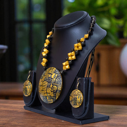 Handmade Terracotta Jewelry Set for Women TRN174